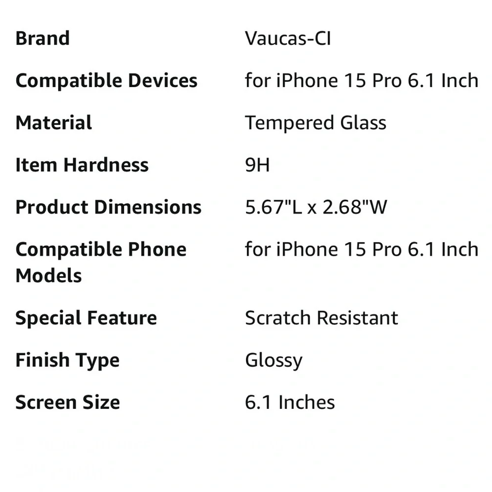 Screen/Lens Protectors for iPhone 15 Pro